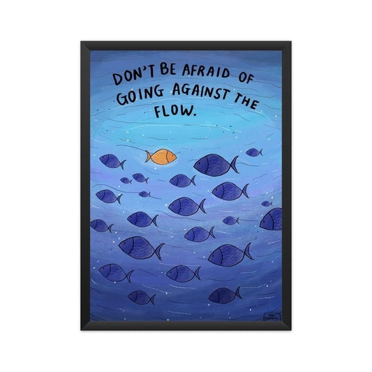 Against The Flow Wall Art