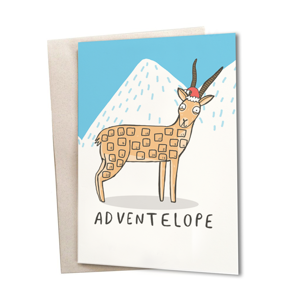 Adventelope Greeting Card