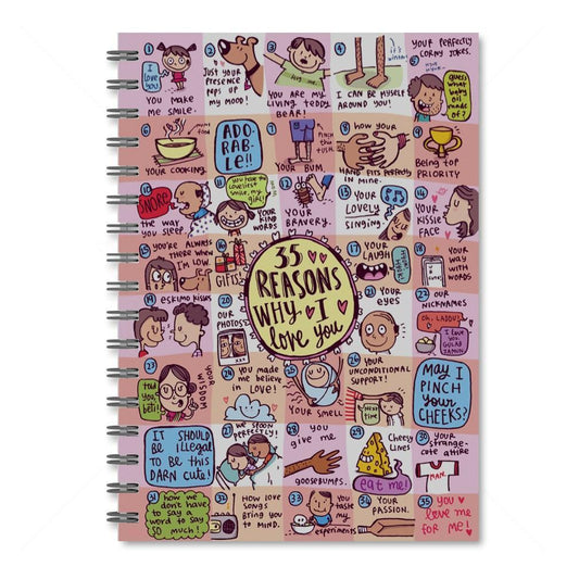 Notebook - 35 Reasons Why I Love You Notebook